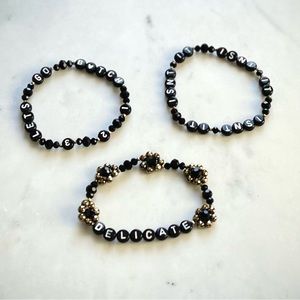 Delicate Set of 3 Reputation friendship bracelets